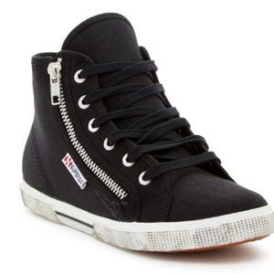 Superga high tops zipper cotu